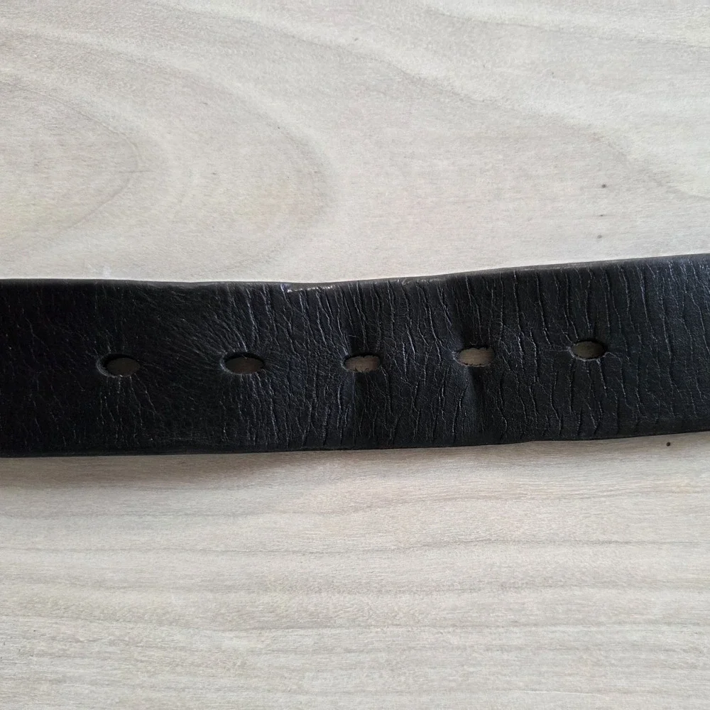 Carhartt Men's Anvil Belt Black Full Grain Bridle Leather Sz 40 Heavy Duty Work